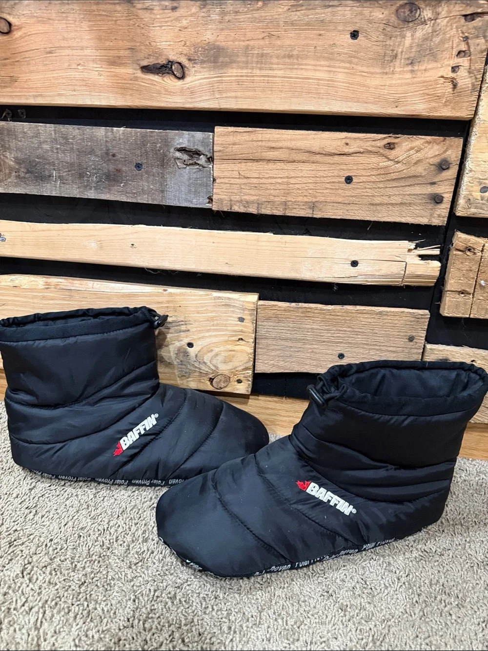BAFFIN Men’s Black CUSH BOOTY | Unisex Hybrid Slipper Size XXL 11/12
